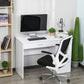 Computer Desk with Storage Drawers and Cabinet - White