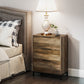 Dresser for Bedroom, 3 Drawer Dresser Tower, Chest of Drawers for Hallway, Entryway, Closet, Natural