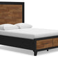 Kraeburn - Queen Panel Storage Bed - Brown / Black