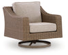 Laguna Heights - Swivel Lounge With Cushion - Beige