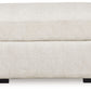 Chessington - Ivory - Oversized Accent Ottoman