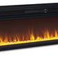 Naydell - 92" TV Stand with Wide Fireplace Insert - Gray