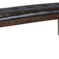 Haddigan - Dark Brown - Large Uph Dining Room Bench