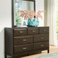 Vanmore - Dark Brown - Dresser And Mirror