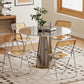 4 Pack Acrylic Foldable Chairs, Transparent Folding Chairs for Living Room, Home Office, Party, Orange