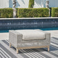 Seton Creek - Gray - Ottoman With Cushion