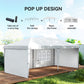 10' x 20' Outdoor Pop Up Canopy Tent Party Tent Instant Shelter W/ Carrying Bag, White