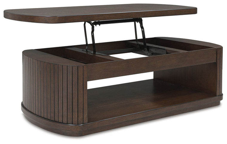 Korestone - Dark Brown - Lift Top Cocktail Table - Forward Furniture
