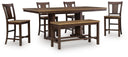 6 Pc. Table, 4 Stools, Bench