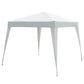 10' x 10' Arbor Barnum Folding Pop-up Garden Gazebo with Transport Bag-White