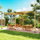 12PCS Pergola Kit, Pergola Brackets with 3-Way & 4-Way Corner Brackets for 4"x4" (Actual 3.6"x3.6") Lumber
