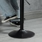Adjustable Bar Stools Set of 2, Leathaire Swivel Barstools with Back and Footrest, Upholstered Bar Chairs for Kitchen, Dining Room, Home Pub, Brown