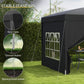10'x10' Outdoor Pop Up Party Tent Wedding Gazebo Canopy with Carrying Bag (Black)