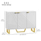Sideboard Buffet Cabinet with Adjustable Shelves, Living Room Cabinet, TV Cabinet for 50 Inch TV, White
