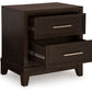 Neymorton - Dark Grayish Brown - Two Drawer Night Stand