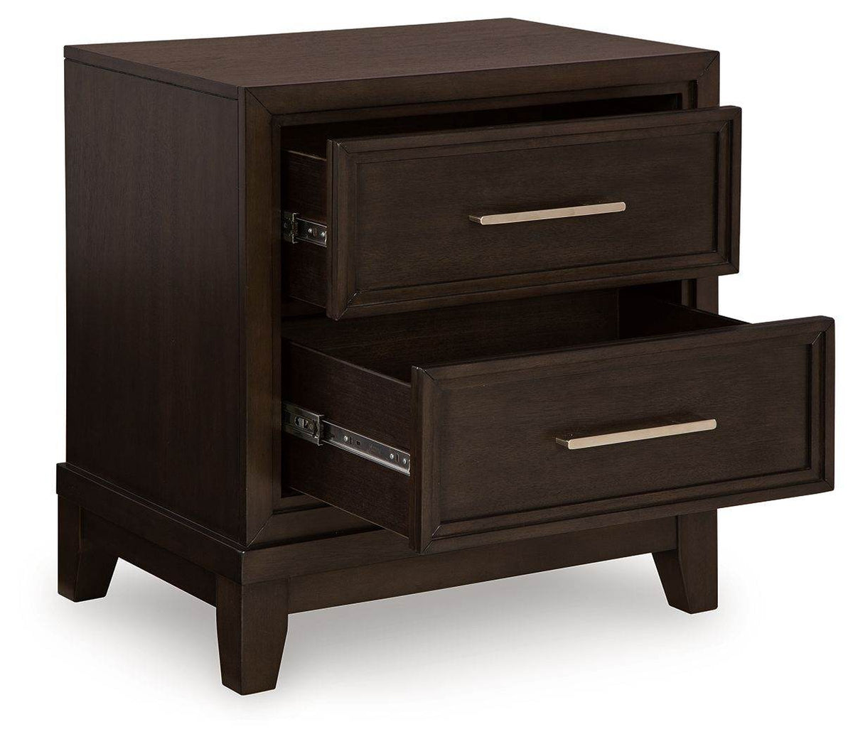 Neymorton - Dark Grayish Brown - Two Drawer Night Stand - Forward Furniture