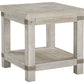 Carynhurst - White Wash Gray - Rectangular End Table