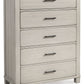 Darborn - Gray / Brown - Five Drawer Chest