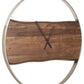 Panchali - Brown / Silver Finish - Wall Clock