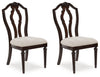 Lavinton - Dining Upholstered Side Chair (Set of 2) - Tan / Brown