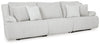 Top Tier - 3-Piece Sectional Sofa With RAF And LAF Recliner - Alloy