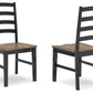 Wildenauer - Brown / Black - Dining Room Side Chair (Set of 2)