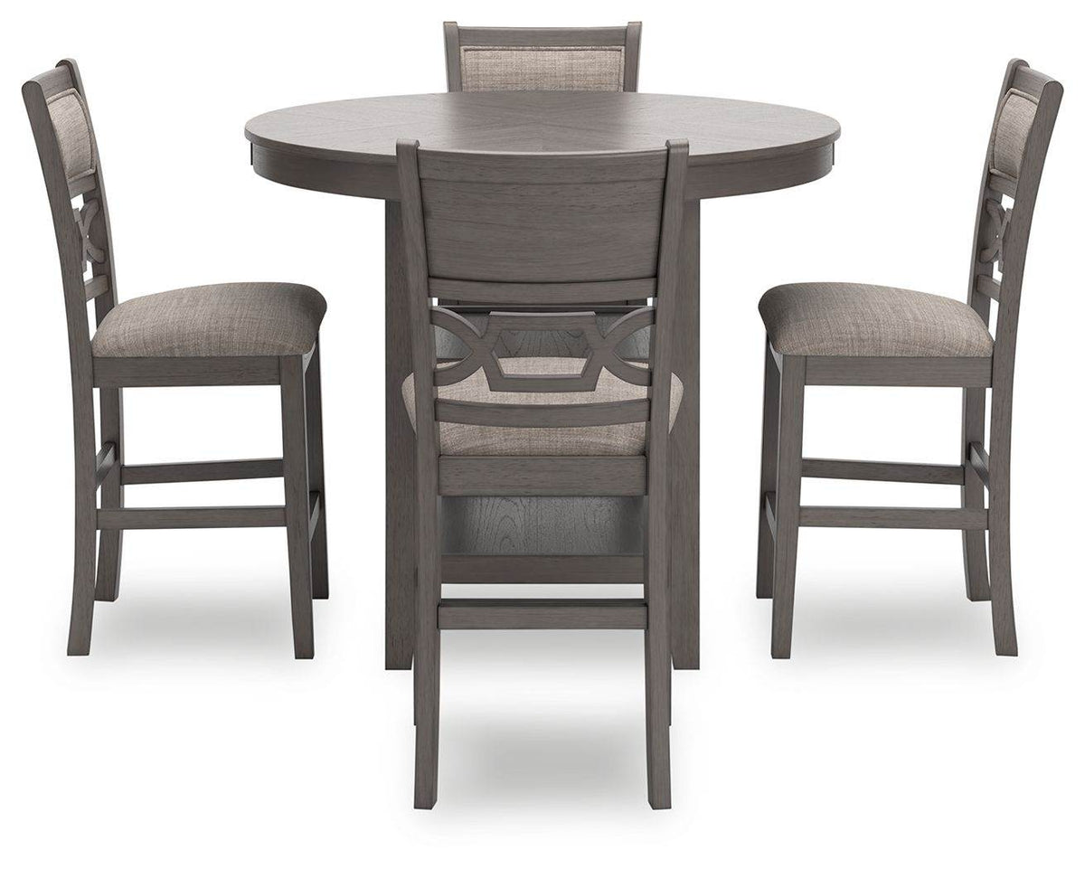 Wrenning - Gray - Drm Counter Table Set (Set of 5) - Forward Furniture