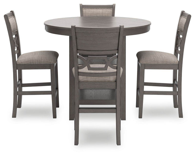 Wrenning - Gray - Drm Counter Table Set (Set of 5) - Forward Furniture