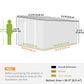 11' x 9' Steel Garden Storage Shed, Outdoor Metal Tool House with Double Sliding Doors & 2 Air Vents, Green