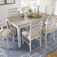 Skempton - White - Dining Room Table Set (Set of 7)