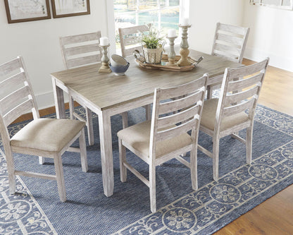 Skempton - White - Dining Room Table Set (Set of 7) - Forward Furniture