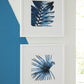 Breelen - Blue / White - Wall Art Set (Set of 2)