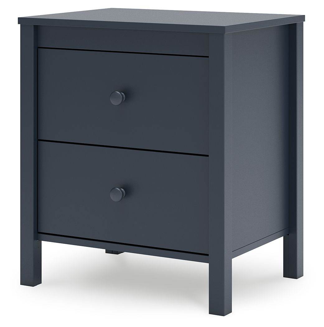 Simmenfort - Navy Blue - Two Drawer Night Stand - Forward Furniture