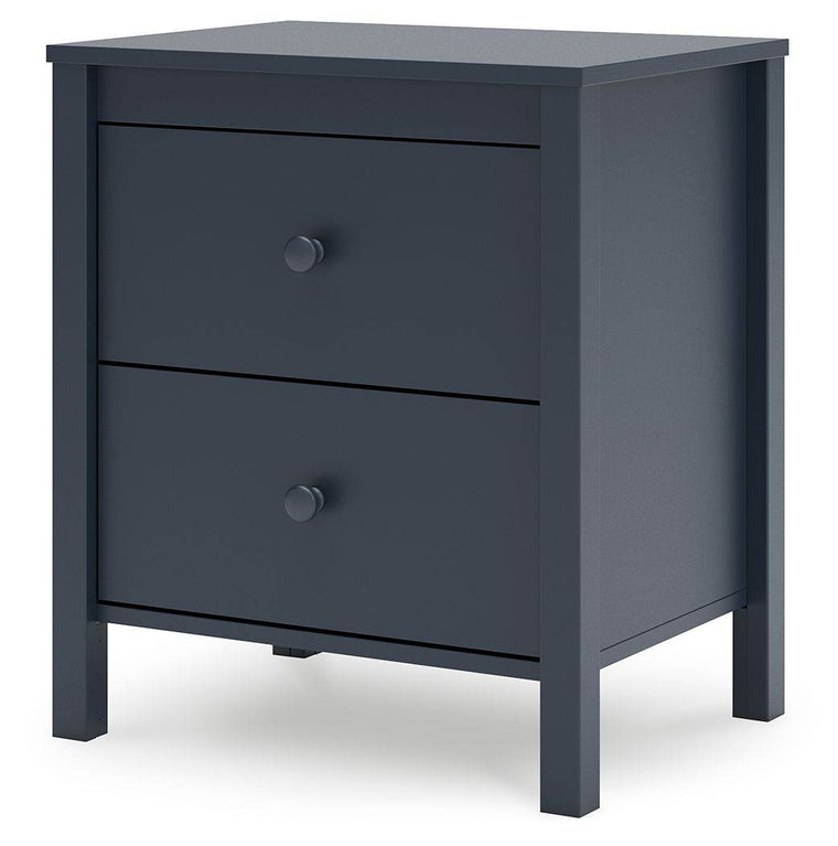 Simmenfort - Navy Blue - Two Drawer Night Stand - Forward Furniture