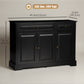 Sideboard Buffet Cabinet with 2 Drawers - Black