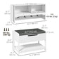 Wall Mounted Coat Rack with Shoe Storage Bench, Hall Tree and Bench, Clothes Hanger Rack with Shelves for Hallway White