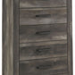 Wynnlow - Gray - Five Drawer Chest