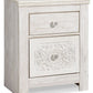 Paxberry - Two Drawer Night Stand - Whitewash