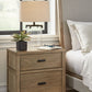 Tomtyn - Light Brown - Two Drawer Night Stand