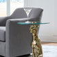 Vallain - Accent Table - Antique Gold Finish