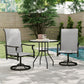 Patio Swivel Chair Set of 2, Swivel Rocker Outdoor Chairs with High Back, for Lawn Garden Backyard Deck, Light Grey