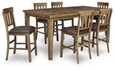 7 Pc. Table, 6 Stools