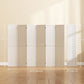 5.6 Ft. Tall 6-Panel Room Divider, Pegboard Panel Folding Privacy Screen, Partition Wall Divider for Bedroom, White