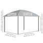 10' x 10' Hardtop Gazebo, Outdoor Gazebo Canopy with UV60+ Polycarbonate Roof, Curtains, Central Hook and Steel Frame for Garden, Lawn, Backyard, Deck, Dark Grey