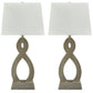 Donancy - Champagne - Poly Table Lamp (Set of 2)