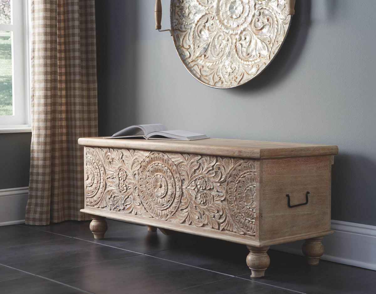 Fossil Ridge - Beige - Storage Bench - Forward Furniture