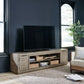 Krystanza - Weathered Gray - XL TV Stand w/Fireplace Option