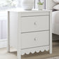 Hallityn - Two Drawer Night Stand - White