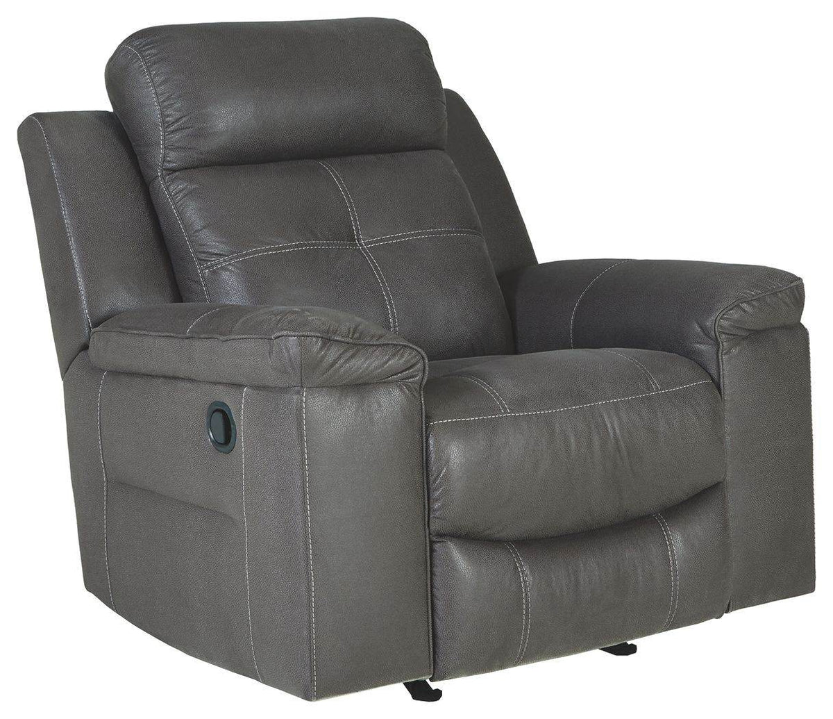 Jesolo - Rocker Recliner - Faux Leather - Dark Gray