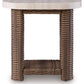 Dolan Creek - Square End Table - Beige / Brown